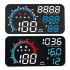 Car Hud Head up Display 5 5 Inch Large Screen Universal USB Gps Speed Instrument with Overspeed Alarm Colorful