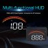 Car Hud Head up Display Universal Obd Wireless Display Hd Suspension Windshield Speed Projector Security Alarm Monitor black