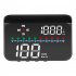 Car Hud Head up Display Gps System Hd Windshield Projector Speedometer Electronic Voltage Display Black