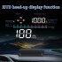 Car Hud Head up Display Gps System Hd Windshield Projector Speedometer Electronic Voltage Display Black