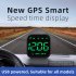 Car Hud Head up Display Gps Speedometer Compass Overspeed Alarm Multi functional Driving Computer Display white light