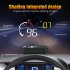 Car Hud Head up Display M10 Hd Windshield Projector Obd Overspeed Warning Multifunction Driving Safety Modified Parts yellow and white