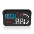 Car Hud Head up Display M10 Hd Windshield Projector Obd Overspeed Warning Multifunction Driving Safety Modified Parts blue and white