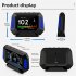 Car  Hud  Head up  Display OBD Universal Hd Portable Driving Computer Monitor Vehicle System Speedometer Accessories black