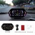 Car Hud Head up Display Obd Speedometer Water Temperature Meter Driving Computer F12 Slope Meter Black