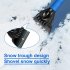 Car Ice Scraper Snow Frost Removal Shovel Defrost Winter Snow Clearing Tool for Windshield Blue
