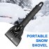 Car Ice Scraper Snow Frost Removal Shovel Defrost Winter Snow Clearing Tool for Windshield Blue