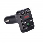 Car  Integrated  Mp3  Player Card Car B2 Bluetooth-compatible Hands-free Fm Transmitter Black