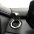 Car Interior Engine Ignition Start Stop Push Button Switch Button  Cover Trim Sticker 3d Car Interior Accessories Silver