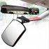 Car Interior Rearview Mirror Auxiliary Mirror Adjustable Wide angle Curved Surface For Rear Baby Observation black