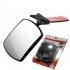 Car Interior Rearview Mirror Auxiliary Mirror Adjustable Wide angle Curved Surface For Rear Baby Observation black