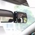 Car Interior Rearview Mirror Auxiliary Mirror Adjustable Wide angle Curved Surface For Rear Baby Observation black