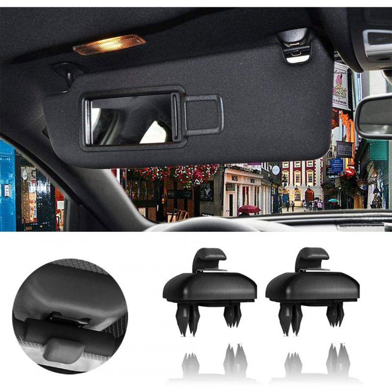 Car Interior Sun Visor Hook Clip Bracket for Audi A1A3A4LA5A6A7 Q5 Oe: 8U0857562A black