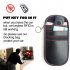Car Key Fob Bag Carbon Fiber Car Key RFID Signal Blocking Pouch Car Security Anti Theft Protection Blocking Pouch black