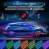 Car LED Atmosphere Light 12 Lights Colorful Voice Control 48SMD Music with Remote Control USB Cigarette Lighter Head RGB  electric cigarette holder head  one fo