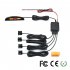 Car Led Parking Sensor Kit 4 Sensors 22mm Reversing Radar Pz300 x 22 Sound Alert Indicator System 3 color Light Bar black