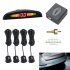 Car Led Parking Sensor Kit 4 Sensors 22mm Reversing Radar Pz300 x 22 Sound Alert Indicator System 3 color Light Bar black