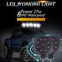 Car Led Work Light 4 inch Square 9 Lamp Beads Spotlight Off road Engineering Truck Modified Auxiliary Lamp white light