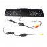 Car License Plate Frame Backup Camera HD Infrared Night Vision Rear View Camcorder License Plate Holder Black EU Plug