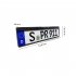 Car License Plate Frame Backup Camera HD Infrared Night Vision Rear View Camcorder License Plate Holder Black EU Plug