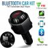 Car MP3 Bluetooth 4 2 Hands Free FM Emitter Player USB Port TF Card 3 5 Voice frequency Telephony MP3 Player Silver