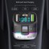 Car MP3 Player Adapter FM Transmitter With LED Display USB PD Fast Charger Supports Handsfree Call U Disk Black and silver