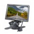 Car Monitor 7 inch Tft Lcd Screen 2 way Video Input Pal ntsc 12v Display Rearview Security Camera Accessories Black