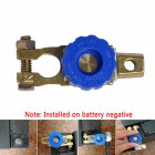 Car Motorcycle Battery Terminal Link Switch Quick Cut off Disconnect Protector Battery leak proof Car Battery Power off Switch blue