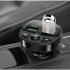 Car Mp3 Bluetooth compatible Fast  Charger Dual Usb Car Cigarette Lighter Qc3 0 Supports Hands free Calling Fm Transmitter Mp3 Player black Compatible for Hyund