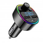 Car Mp3 Player Bluetooth-compatible G67 Card Pd Fast Charging Dual Usb High-power Power Supply Car Hands-free Fm Transmitter black