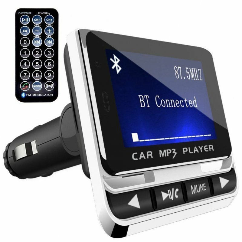 Car MP3 Red LCD Player with Stereo Wireless FM Transmitter USB charging port