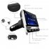 Car Mp3  Player Car Bluetooth Fm Transmitter With Usb Charger Remote Control Hands free Call black
