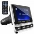 Car Mp3  Player Car Bluetooth Fm Transmitter With Usb Charger Remote Control Hands free Call black