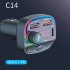 Car Mp3 Player Fm Transmitter Bluetooth Hands Free Car Kit Audio Adapter Fast Charger Auto Parts C15