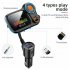 Car Mp3  Player Wireless Bluetooth compatible T831 Lossless Sound Quality Qc3 0 Fast Charging With Atmosphere Light Fm Transmitter black