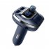 Car Multifuction Adapter MP3 Player Radio Bluetooth Hands free Dual USB Quick Charger FM Transmitter sapphire