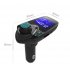 Car Multimedia Player Color Screen Car Mp3 Player Fm Transmitter U Disk   Tf Music Bluetooth Car Kit Car Charger  blue