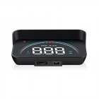 Car OBD2 Head Up Display OBD Hud Digital Speedometer Colorful Windshield Projector black M8