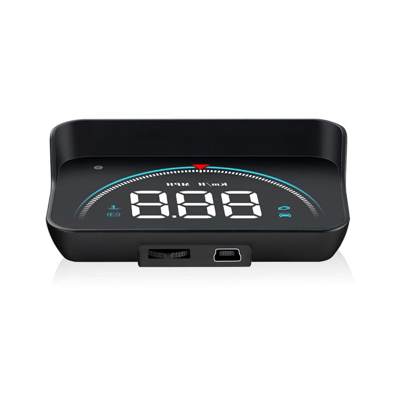 Car OBD2 Head Up Display OBD Hud Digital Speedometer Colorful Windshield Projector black_M8