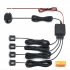 Car Parking Sensor 4 Sensors Probe 22mm With Buzzer Reversing Backup Radar Buzzer System Pz330 xk 22 black