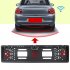 Car Parking Sensor Kit Auto Reversing Radar European License Plate Camera Front Back Electromagnetic Monitor System 3 Sensors black