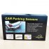 Car Parking Sensor Kit Rear Reverse 12V 4 Sensors Buzzer Sensor Audio Alarm Probe black
