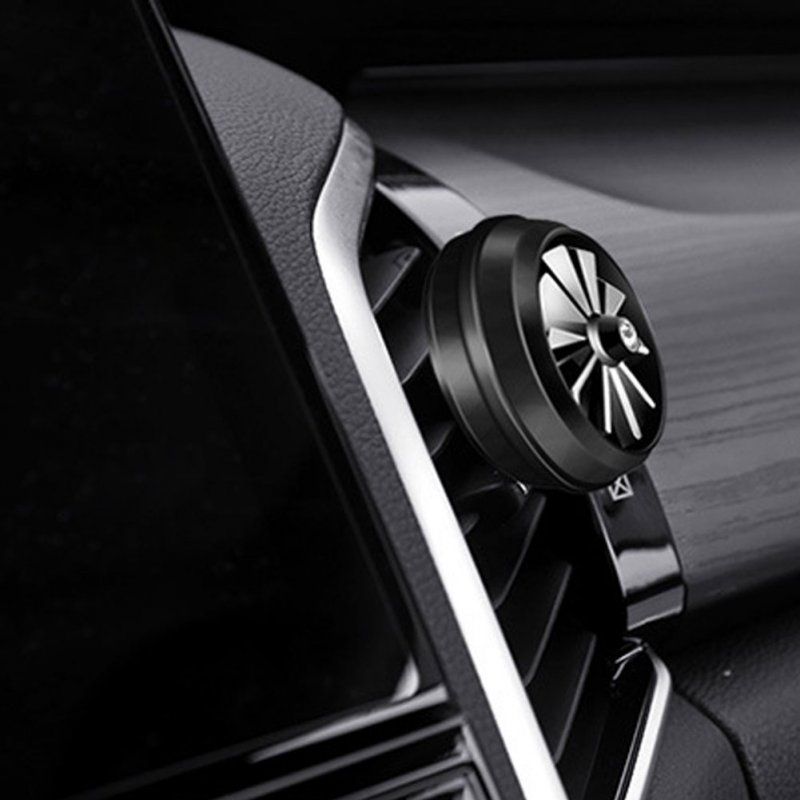 Car  Perfume Relieve Stress Fatigue Fan-shaped Air Outlet Perfume Car Decoration Black