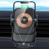 Car Phone Holder 15w Fast Charge Wireless Charger Smart Sensor Mobile Phone Gps Navigation Support Bracket Gold Black
