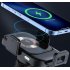 Car Phone Holder 15w Fast Charge Wireless Charger Smart Sensor Mobile Phone Gps Navigation Support Bracket Gold Black