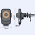 Car Phone Holder 15w Fast Charge Wireless Charger Smart Sensor Mobile Phone Gps Navigation Support Bracket Gold Black
