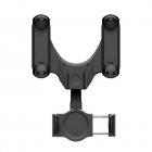 Car Phone Holder Cradle Rearview Mirror Mount Stand 360-degree Rotation Universal Gps Navigation Bracket black
