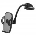 Car Phone Holder Flexible Dashboard Windshield Phone Navigation Bracket Mount Phone Locking Accessories A978 Gray + X51 Short