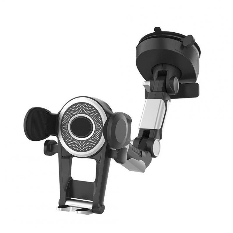 Car Phone Holder Suction Cup Support Bracket With Phone Number Plate Universal For 4.7 - 6.8 Inches Phones black