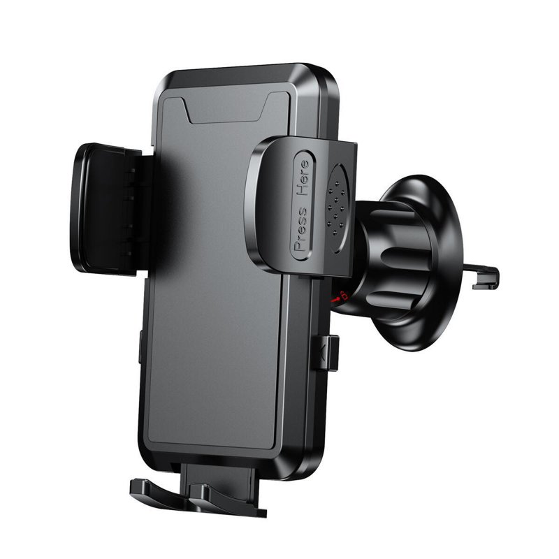 Car Phone Holder Vent Mount 360° Rotate Hands Free Cell Phone Holder Air Vent Automobile Cradle For All Smartphone black